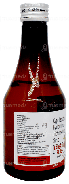 Cadeptin Plus Strawberry Flavour Sugar Free Liquid 200ml Cadeptin Plus Strawberry Flavour Sugar Free Liquid 200ml