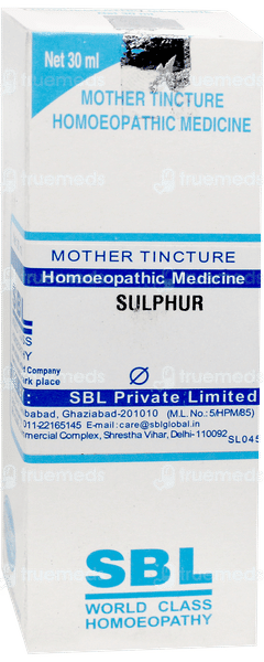 Sbl Sulphur Q Mother Tincture 30ml