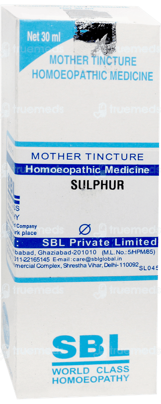Sbl Sulphur Q Mother Tincture 30ml