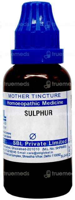 Sbl Sulphur Q Mother Tincture 30ml