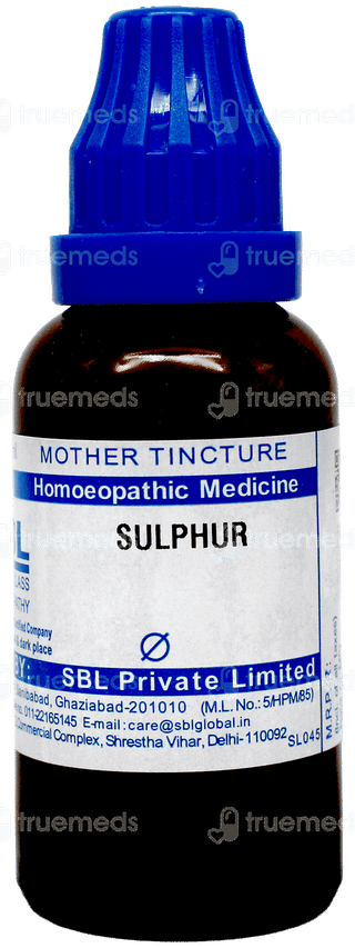 Sbl Sulphur Q Mother Tincture 30ml