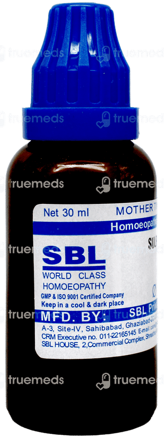 Sbl Sulphur Q Mother Tincture 30ml