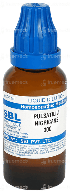 Sbl Pulsatilla Nigricans 30c Dilution 30ml
