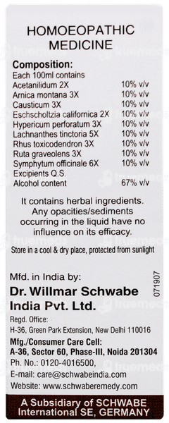 Dr Willmar Schwabe Ruck Pain 30ml