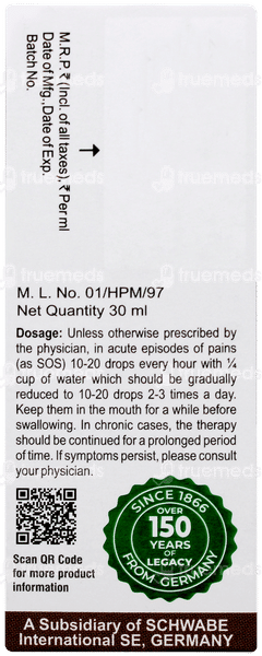 Dr Willmar Schwabe Ruck Pain 30ml