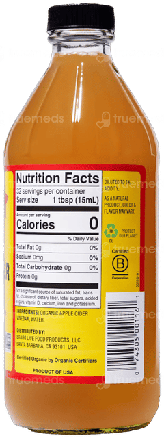 Bragg Organic Raw Unfiltered Apple Cider Vinegar 946Ml