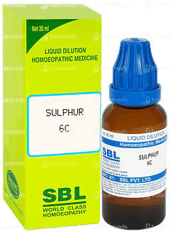 Sbl Sulphur 6c Dilution 30ml