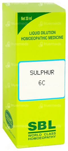 Sbl Sulphur 6c Dilution 30ml