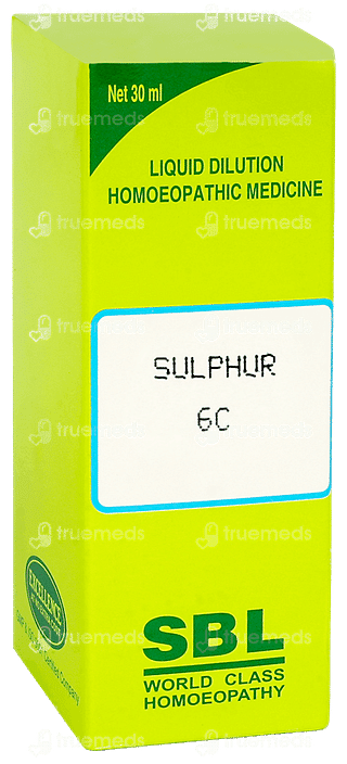 Sbl Sulphur 6c Dilution 30ml