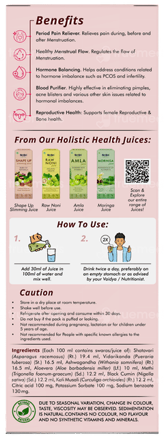 Sri Sri Tattva Her Care No Added Sugar Juice 1 L