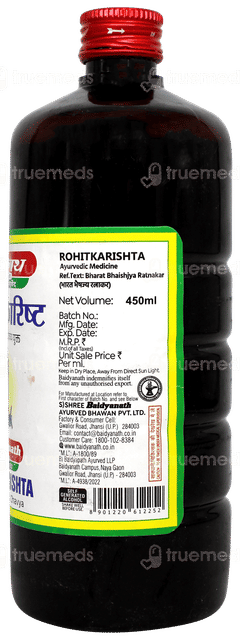 Baidyanath Rohitkarishta Liquid 450ml