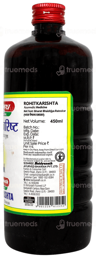 Baidyanath Rohitkarishta Liquid 450ml
