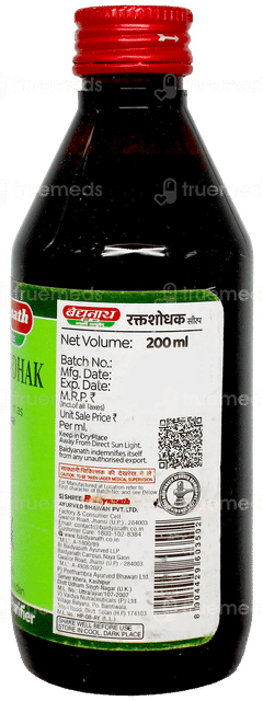 Baidyanath Raktashodhak Syrup 200Ml Baidyanath Raktashodhak Syrup 200Ml