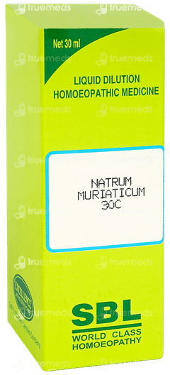 Sbl Natrum Muriaticum 30c Dilution 30ml
