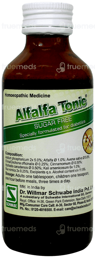 Dr Willmar Schwabe Alfalfa Sugar Free Tonic 100ml