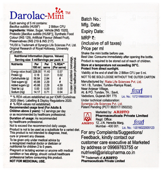 Darolac Mini 5ml Pack Of 6  Liquid