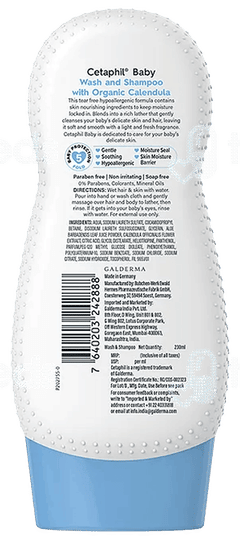 Cetaphil Baby With Organic Calendula Gentle Wash 230Ml