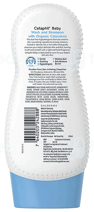 Cetaphil Baby With Organic Calendula Gentle Wash 230Ml