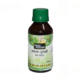 Basic Ayurveda Adrak Tulsi Cough Syrup 200 ML