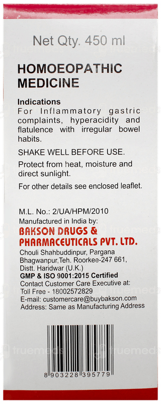 Baksons Gastro Aid 450ml