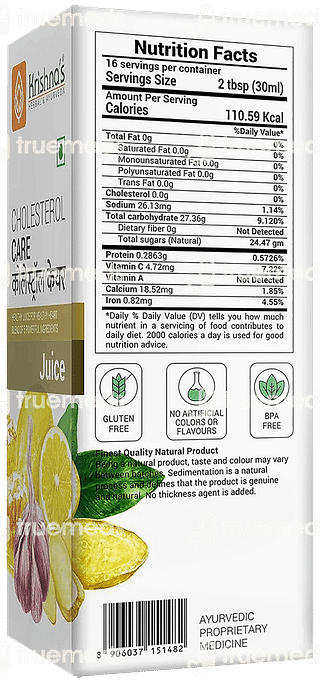 Krishnas Cholesterol Care Juice 500 ML