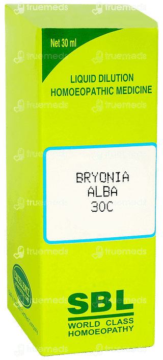 Sbl Bryonia Alba 30c Dilution 30ml