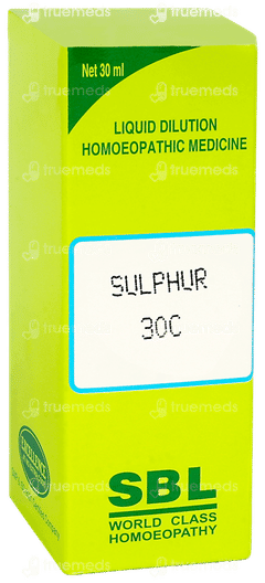 Sbl Sulphur 30c Dilution 30ml