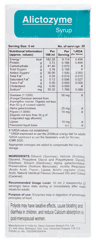 Alictozyme Liquid 100 ML