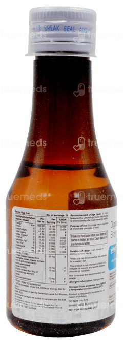 Alictozyme Saunf Flavour Syrup 100ml