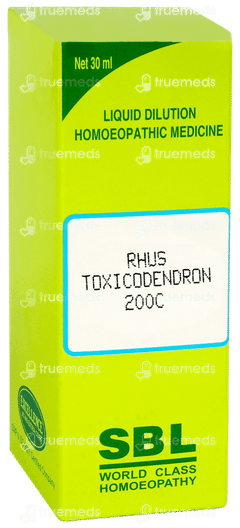 Sbl Rhus Toxicodendron 200c Dilution 30ml