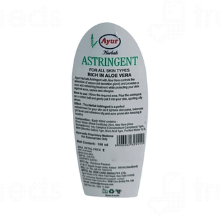 Ayur Herbal Astringent With Aloe Vera 100ml