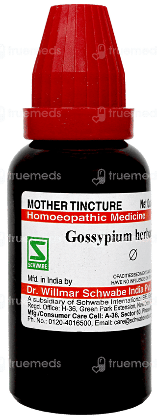 Dr Willmar Gossypium Herbaceum Q Mother Tincture 30 ML