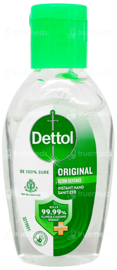 Dettol Original Germ Defence Instant Hand Sanitizer 50Ml