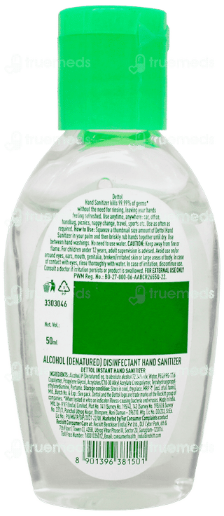 Dettol Original Germ Defence Instant Hand Sanitizer 50Ml