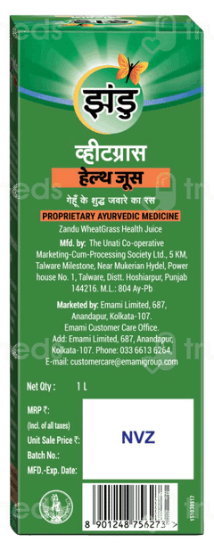 Zandu Wheatgrass Health Juice 1 L
