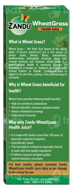 Zandu Wheatgrass Health Juice 1 L