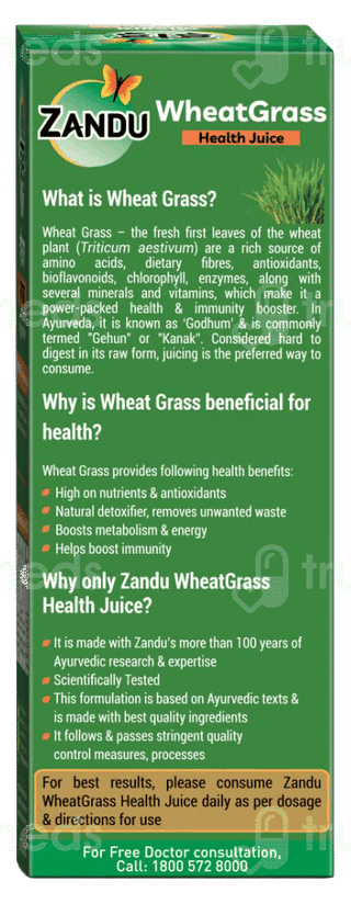 Zandu Wheatgrass Health Juice 1 L