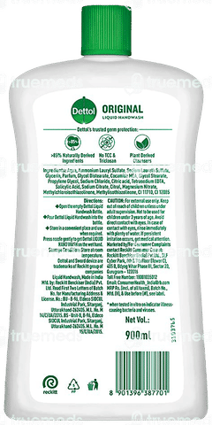 Dettol Original Germ Defence Liquid Handwash 900ml
