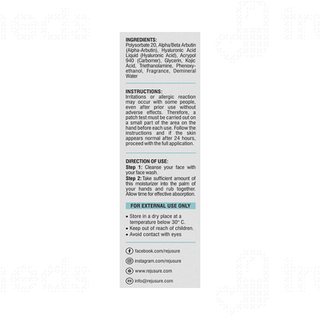 Rejusure Alpha Arbutin 2 % And Hyaluronic Acid 2 % Facial Moisturizer Liquid 50 ML