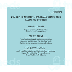 Rejusure Alpha Arbutin 2 % And Hyaluronic Acid 2 % Facial Moisturizer Liquid 50 ML