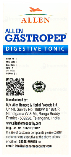 Allen Gastropep Digestive Tonic 500ml