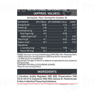 Muscleblaze L Carnitine Orange Flavour Liquid 450Ml