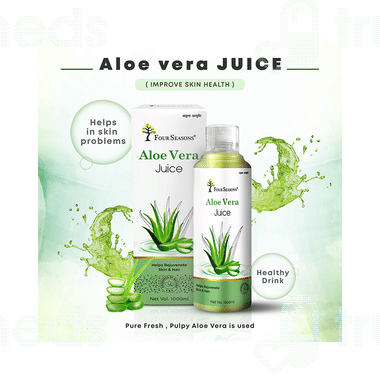 Four Seasons Aloevera Amla Juice 1000 Ml - Uses, Side Effects, Dosage,  Price | Truemeds