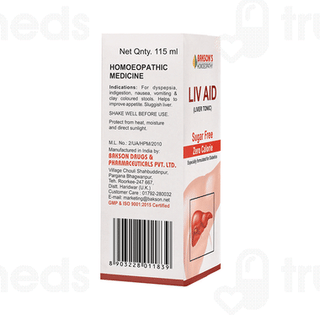 Baksons Liv Aid Sugar Free Tonic 115ml