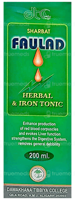 Amu Dawakhana Sharbat Faulad Tonic 200 Ml