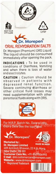 Dr Morepen Premium Ors Apple Ready To Drink 200ml Dr Morepen Premium Ors Apple Ready To Drink 200ml