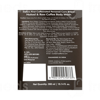 Mcaffeine Naked And Raw Coffee Body Wash 300 Ml