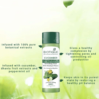 Biotique Cucumber Pore Tightening Refreshing Toner 120Ml
