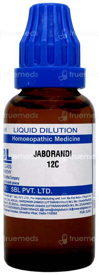 Sbl Jaborandi 12 C Dilution 30 ML