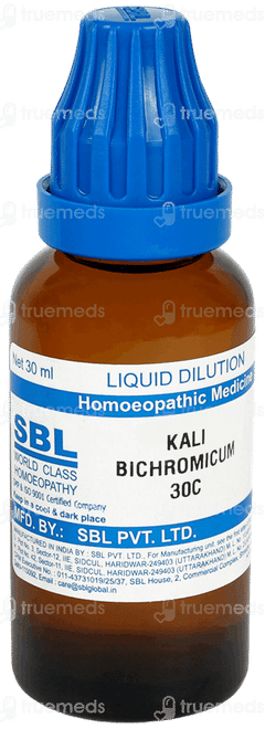 Sbl Kali Bichromicum 30c Dilution 30ml